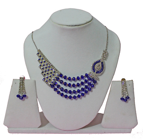 Blue Stone Necklace Set
