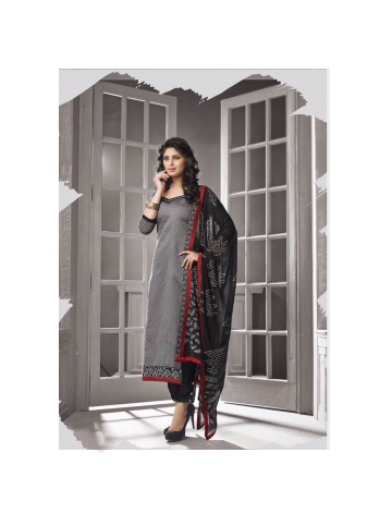 Grey and Black colour suit