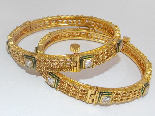 Plain Gold Bangles - 22k Gold, Variable Diameter, Polished Finish | Elegant Design, Durable, Stylish Accessory