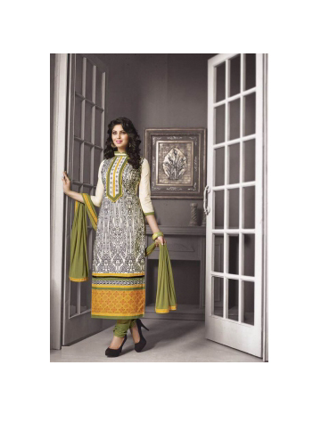 Ivory-and-Parrot-Green-Cotton-Suit