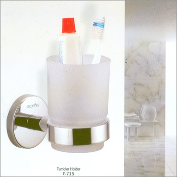 NC 5400 Bath Set - Glass & Metal, 4x4x6 Inches, White | Elegant Design, Durable, Wall-Mounted, Space Saving