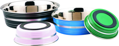 Prenium Feeding Bowl Colored Stripe
