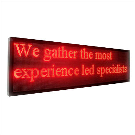 Scrolling LED Display Boards - Aluminum Variable Dimensions 8000cd/mÂ² Brightness | Bright Display Easy to Use Durable Indoor & Outdoor Use