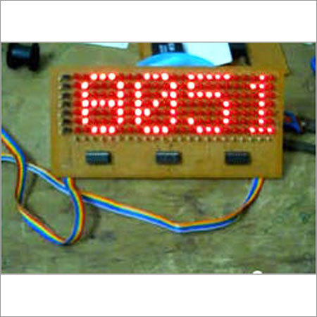GSM LED Display Boards - Wood, 10x5 Inches, Red LEDs | Easy Installation, Remote Control, Five Year Warranty
