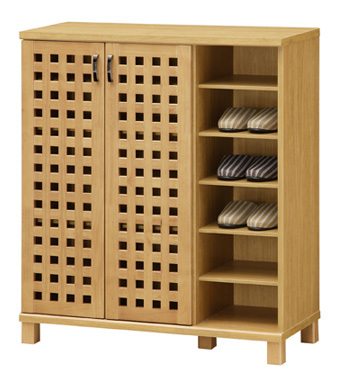 wooden shoe rack