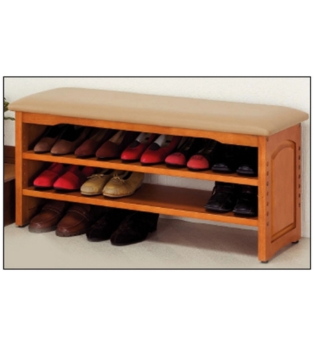 Wooden Shoe Rack - Wood, 36x24x18 Inches, Brown | 12 Pairs Capacity, Comfortable Seat, Stylish Design, Easy Assembly