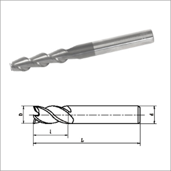 Solid Carbide End Mill With Parallel Shank
