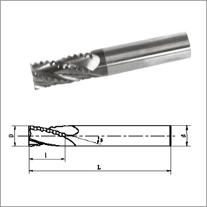 Solid Carbide Roughing Mills With Parallel Shank