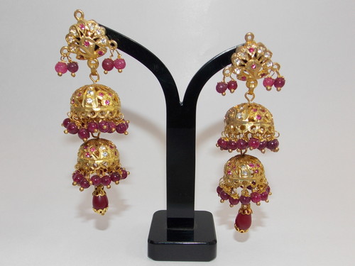American Diamond Jadau Earrings