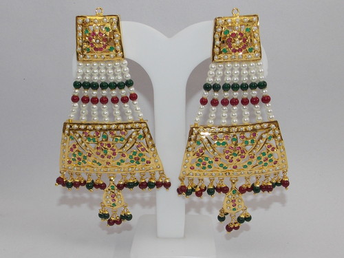 Jadau Earrings