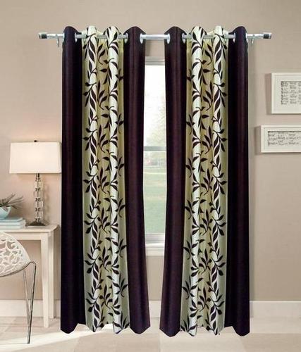 Shiv Shankar Handloom Coffee Kolavery Polyester Door Curtain (CTN-0006)