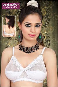 Lovely Lycra Lace Bra - Soft Embroidered Fabric, Sizes 30-40 Inch | Stylish Design, Smooth Texture, Highly Comfortable For All Seasons