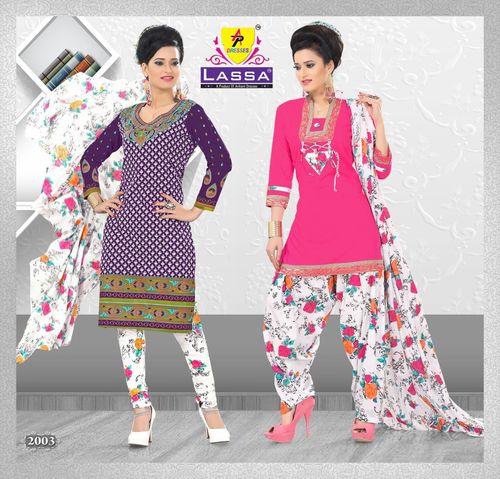 Latest Printed Cotton Suits Jeptur - Cotton, Size S-XL, Purple | Stylish Printed Design, Comfortable, Elegant Look, Ready-to-Wear