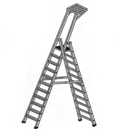 Self Support With Extension Ladder