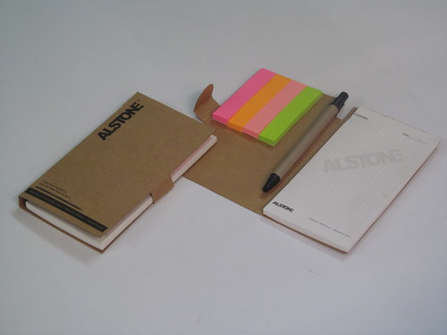Recyled paper Diaries with Stick note
