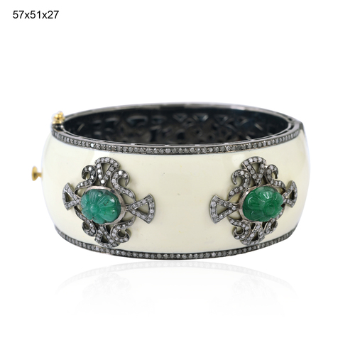 Enamel Cuff Bangle