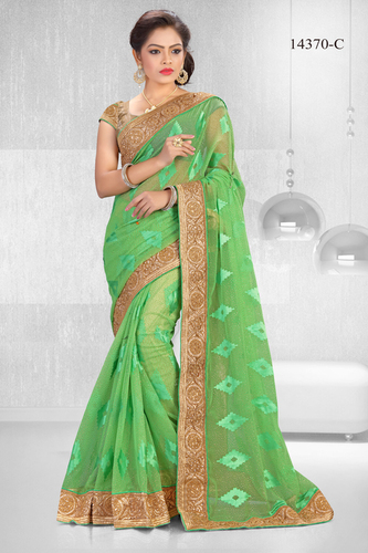 Heavy Cording & Zari Border Saree