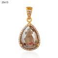 Ice Diamond 18k Gold Pendant Gender: Women's