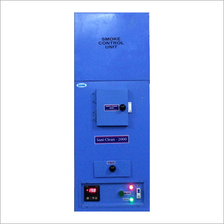 Sanitary Napkin Incinerator With Smoke Control Unit