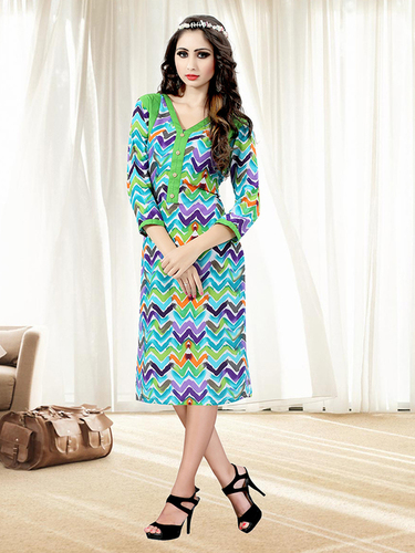Multi Colour Cotton Kurti