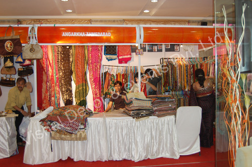 Sadi Festival - Fabric & Metal Modular Booth, Variable Size, Orange | Textile Display, Event Showcase, Ambient Lighting