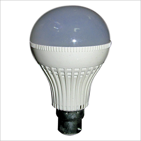 10 W LED Bulb - Aluminum Body, Oval Shape, White Color, 10 Watt Power | Long Lasting, Seamless Finish, Indoor Lighting, 6 Months Warranty