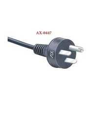 Black PVC 3 Pin American Plug Cord Wire 23/36 SWG