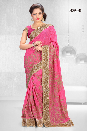 Heavy Cording Larex Border Saree