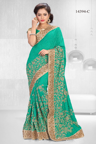 Heavy Hand work Saree
