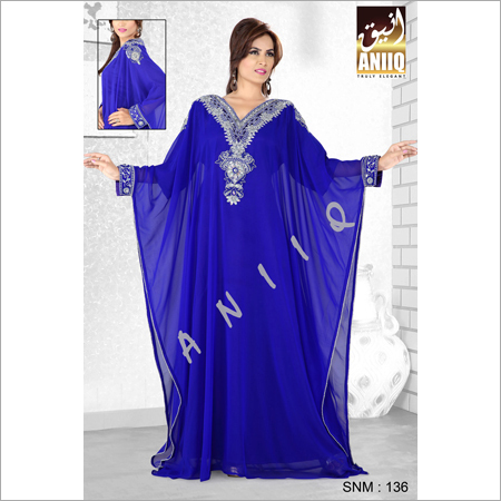 Satin Printed Kaftan