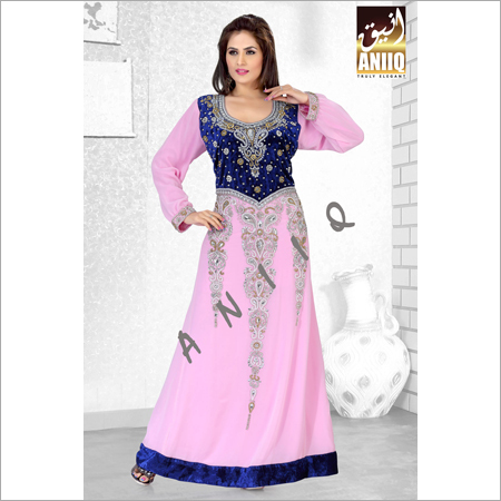 Pink Color Designer Kaftan