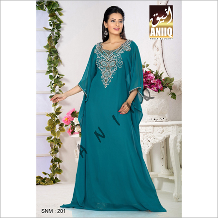 Green Maxi Dress Kaftan