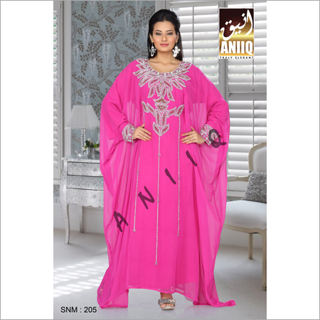 Pink color Saudi Kaftan