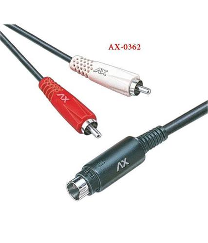 4 Pin Mini Din - 2 Rca Cord