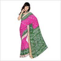 Traditional Bandhani Saree In Jamnagar