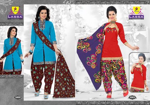 Unstitched Cotton Salwar Suits