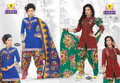 Unstitched Cotton Salwar Suits