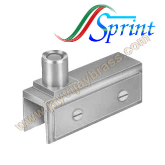 Brass Square Glass Pivot