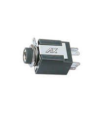 Black P- 38 Stereo Socket Box Type (plastic)