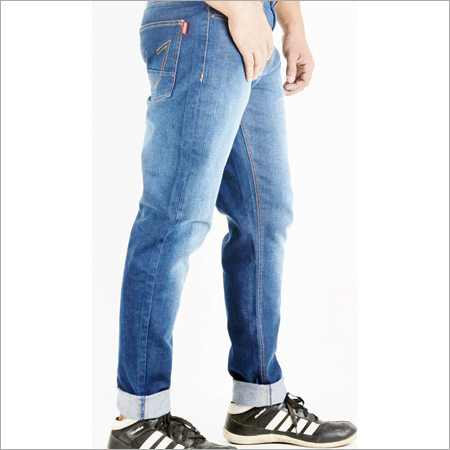 Mens Navy Blue Slim Fit Jeans