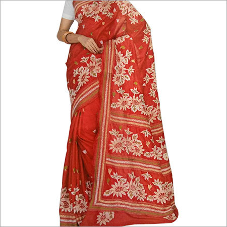 Designer Silk Kantha Sarees