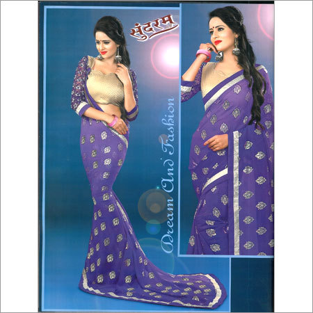 Printed Georgette Saree