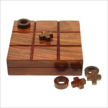 Tic Tac Toe Wooden Board Game