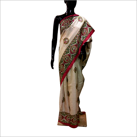 Madhubani Tussar Saree