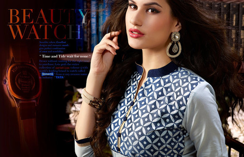 PANTA HOUSE 4 - Georgette Fabric, Blue, 16 Pc Album | Elegant Design, Soft, Trendy Kurti