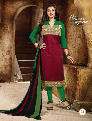 Latest Chanderi Salwar Kameez