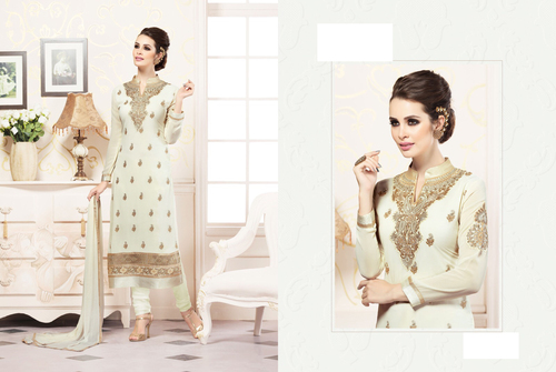 BEIGE COLOR GEORGETTE SUIT