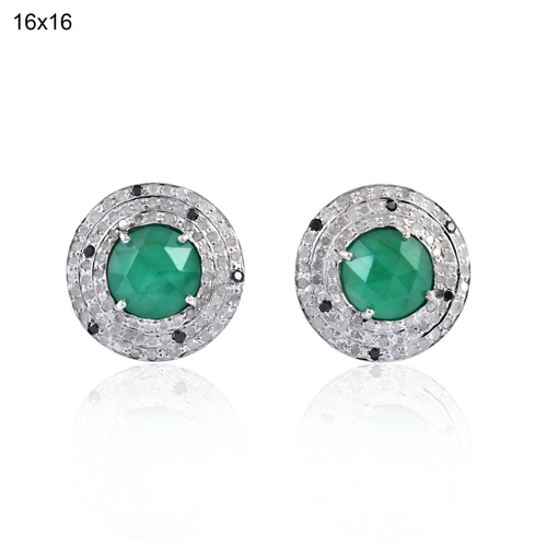 Gemstone Stud Earring
