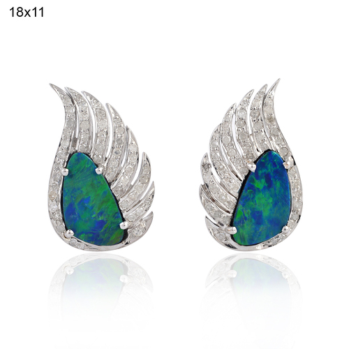Feather Stud Earring