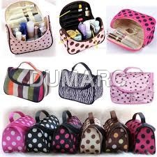 Cosmetics Carry Bags - Fine Quality Materials, Multiple Pockets, Eye-Catchy Color Combinations | Tear Resistant, Easy to Carry, Silk Printing